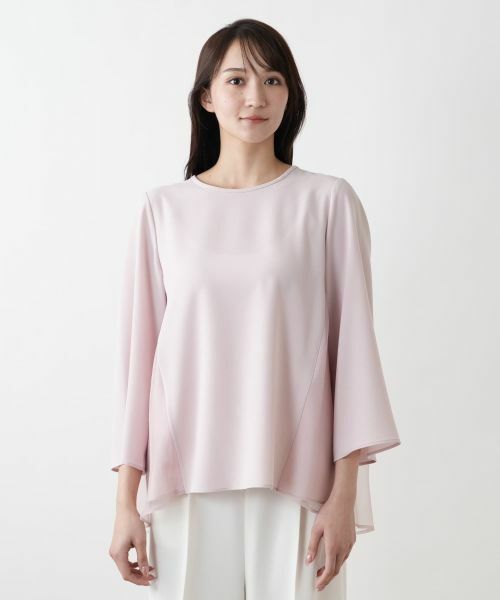 Leilian PLUS HOUSE / レリアンプラスハウス シャツ・ブラウス | 【店舗人気】チュール切替ブラウス【BOURGE】 | 詳細7