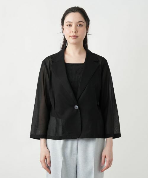 Leilian PLUS HOUSE / レリアンプラスハウス テーラードジャケット | 【店舗人気】ショートブレザー【BOURGE】 | 詳細4