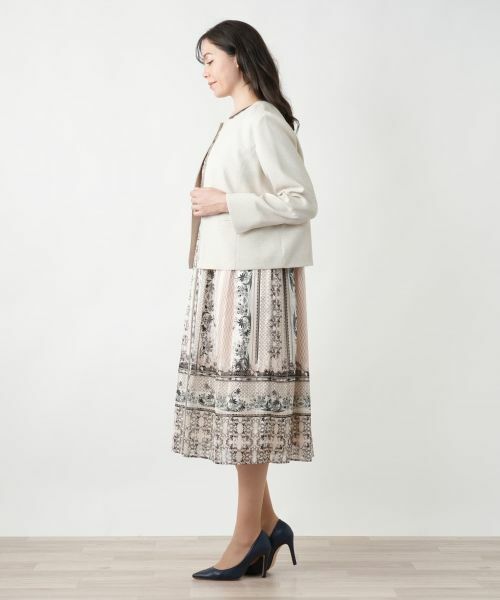 Leilian PLUS HOUSE / レリアンプラスハウス テーラードジャケット | 【店舗人気】ノーカラージャケット【BOURGE】 | 詳細2