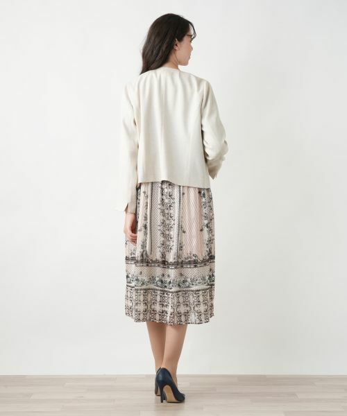 Leilian PLUS HOUSE / レリアンプラスハウス テーラードジャケット | 【店舗人気】ノーカラージャケット【BOURGE】 | 詳細3