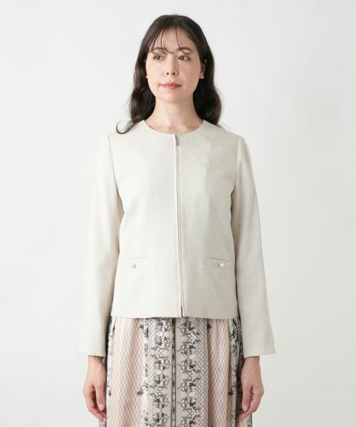 Leilian PLUS HOUSE / レリアンプラスハウス テーラードジャケット | 【店舗人気】ノーカラージャケット【BOURGE】 | 詳細4