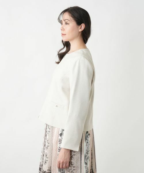 Leilian PLUS HOUSE / レリアンプラスハウス テーラードジャケット | 【店舗人気】ノーカラージャケット【BOURGE】 | 詳細5