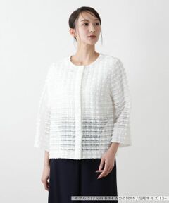 Leilian PLUS HOUSE / レリアンプラスハウス テーラードジャケット | 【店舗人気】ノーカラージャケット【BOURGE】