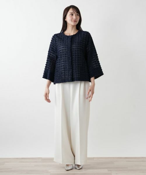 Leilian PLUS HOUSE / レリアンプラスハウス テーラードジャケット | 【店舗人気】ノーカラージャケット【BOURGE】 | 詳細1