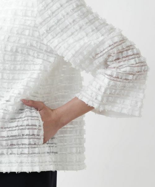 Leilian PLUS HOUSE / レリアンプラスハウス テーラードジャケット | 【店舗人気】ノーカラージャケット【BOURGE】 | 詳細13