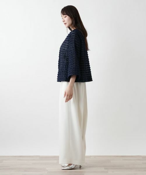 Leilian PLUS HOUSE / レリアンプラスハウス テーラードジャケット | 【店舗人気】ノーカラージャケット【BOURGE】 | 詳細2