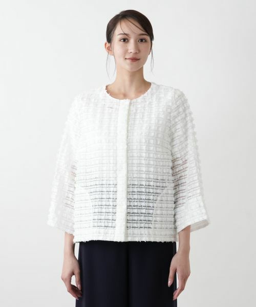 Leilian PLUS HOUSE / レリアンプラスハウス テーラードジャケット | 【店舗人気】ノーカラージャケット【BOURGE】 | 詳細7