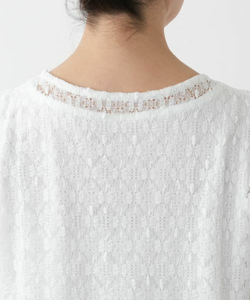 Leilian PLUS HOUSE / レリアンプラスハウス カットソー | ロゴレースカットソー【ROCHAS Premiere】 | 詳細8