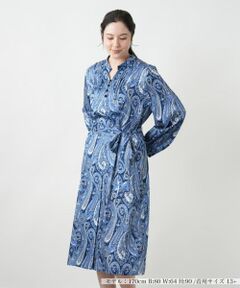 Leilian PLUS HOUSE / レリアンプラスハウス ドレス | 【店舗人気】ペイズリーシャツワンピース【ROCHAS Premiere】【RATTI】