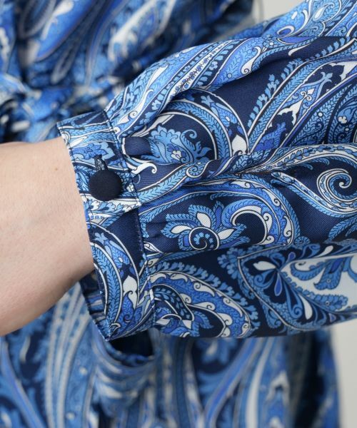 Leilian PLUS HOUSE / レリアンプラスハウス ドレス | 【店舗人気】ペイズリーシャツワンピース【ROCHAS Premiere】【RATTI】 | 詳細14