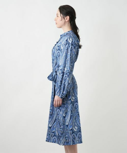 Leilian PLUS HOUSE / レリアンプラスハウス ドレス | 【店舗人気】ペイズリーシャツワンピース【ROCHAS Premiere】【RATTI】 | 詳細6