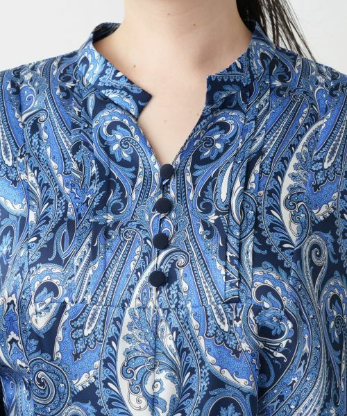 Leilian PLUS HOUSE / レリアンプラスハウス ドレス | 【店舗人気】ペイズリーシャツワンピース【ROCHAS Premiere】【RATTI】 | 詳細8