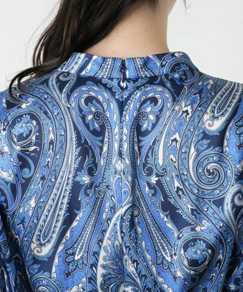 Leilian PLUS HOUSE / レリアンプラスハウス ドレス | 【店舗人気】ペイズリーシャツワンピース【ROCHAS Premiere】【RATTI】 | 詳細9