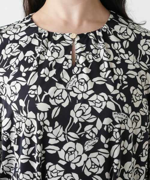 Leilian PLUS HOUSE / レリアンプラスハウス ドレス | 【店舗人気】プリントフレアワンピース【ROCHAS Premiere】 | 詳細8