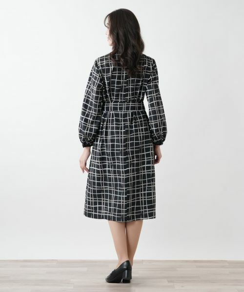 Leilian PLUS HOUSE / レリアンプラスハウス ドレス | 【店舗人気】チェックフレアワンピース【ROCHAS Premiere】【RATTI】 | 詳細3