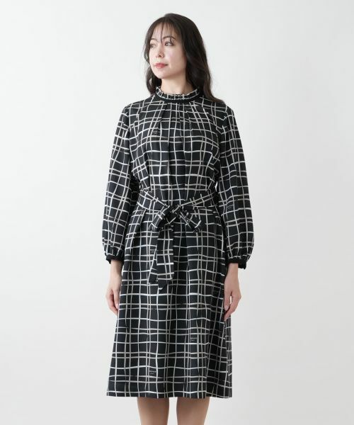 Leilian PLUS HOUSE / レリアンプラスハウス ドレス | 【店舗人気】チェックフレアワンピース【ROCHAS Premiere】【RATTI】 | 詳細5