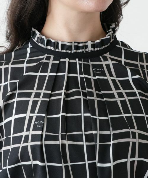 Leilian PLUS HOUSE / レリアンプラスハウス ドレス | 【店舗人気】チェックフレアワンピース【ROCHAS Premiere】【RATTI】 | 詳細8