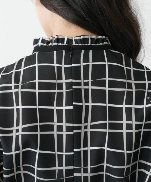 Leilian PLUS HOUSE / レリアンプラスハウス ドレス | 【店舗人気】チェックフレアワンピース【ROCHAS Premiere】【RATTI】 | 詳細9