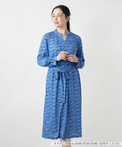 Leilian PLUS HOUSE / レリアンプラスハウス ドレス | プリントスキッパーフレアワンピース【ROCHAS Premiere】