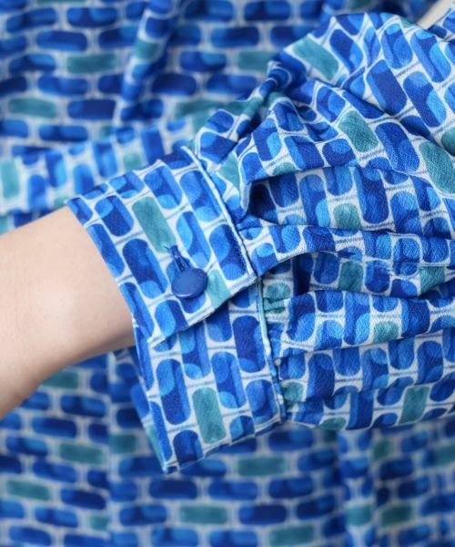 Leilian PLUS HOUSE / レリアンプラスハウス ドレス | プリントスキッパーフレアワンピース【ROCHAS Premiere】 | 詳細12