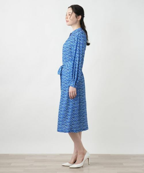 Leilian PLUS HOUSE / レリアンプラスハウス ドレス | プリントスキッパーフレアワンピース【ROCHAS Premiere】 | 詳細2