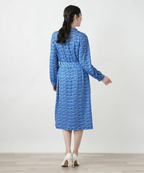 Leilian PLUS HOUSE / レリアンプラスハウス ドレス | プリントスキッパーフレアワンピース【ROCHAS Premiere】 | 詳細3