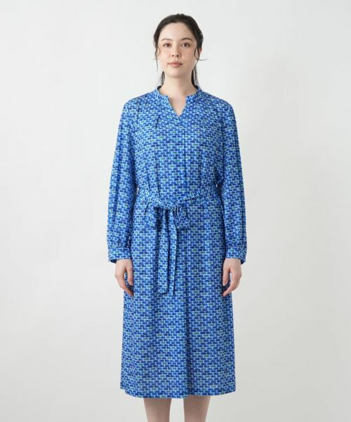 Leilian PLUS HOUSE / レリアンプラスハウス ドレス | プリントスキッパーフレアワンピース【ROCHAS Premiere】 | 詳細4