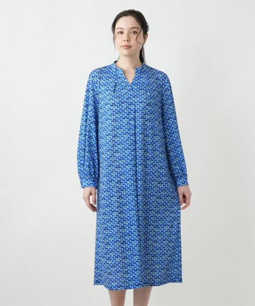 Leilian PLUS HOUSE / レリアンプラスハウス ドレス | プリントスキッパーフレアワンピース【ROCHAS Premiere】 | 詳細7