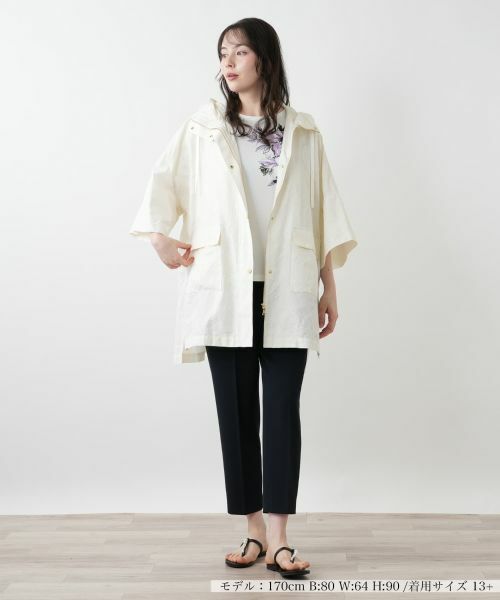 Leilian PLUS HOUSE / レリアンプラスハウス その他アウター | フーデッドコート【ROCHAS Premiere】【LIMONTA】 | 詳細1