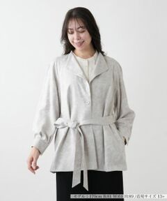 Leilian PLUS HOUSE / レリアンプラスハウス テーラードジャケット | 【店舗人気】ベルトジャケット【ROCHAS Premiere】