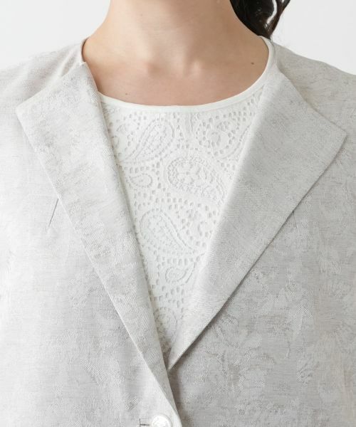 Leilian PLUS HOUSE / レリアンプラスハウス テーラードジャケット | 【店舗人気】ラペルドベスト【ROCHAS Premiere】 | 詳細7