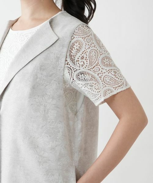 Leilian PLUS HOUSE / レリアンプラスハウス テーラードジャケット | 【店舗人気】ラペルドベスト【ROCHAS Premiere】 | 詳細9