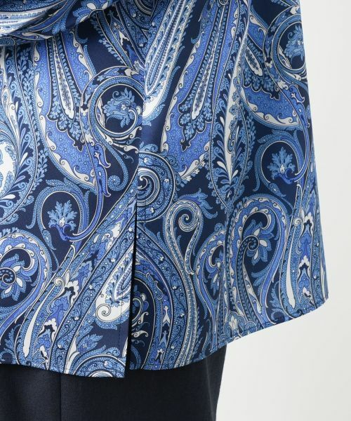 Leilian PLUS HOUSE / レリアンプラスハウス シャツ・ブラウス | 【店舗人気】ペイズリー柄バンドカラーブラウス | 詳細10