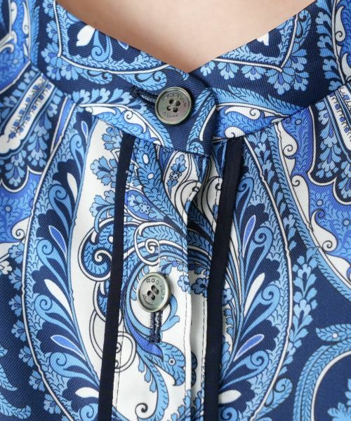 Leilian PLUS HOUSE / レリアンプラスハウス シャツ・ブラウス | 【店舗人気】ペイズリー柄バンドカラーブラウス | 詳細11