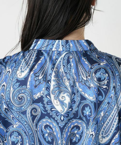 Leilian PLUS HOUSE / レリアンプラスハウス シャツ・ブラウス | 【店舗人気】ペイズリー柄バンドカラーブラウス | 詳細8