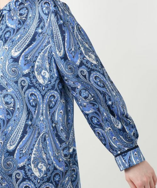 Leilian PLUS HOUSE / レリアンプラスハウス シャツ・ブラウス | 【店舗人気】ペイズリー柄バンドカラーブラウス | 詳細9