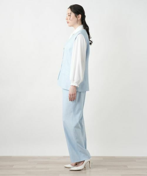 Leilian PLUS HOUSE / レリアンプラスハウス テーラードジャケット | Vネックベスト【ROCHAS Premiere】 | 詳細2