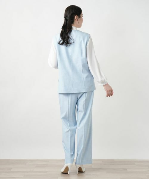 Leilian PLUS HOUSE / レリアンプラスハウス テーラードジャケット | Vネックベスト【ROCHAS Premiere】 | 詳細3