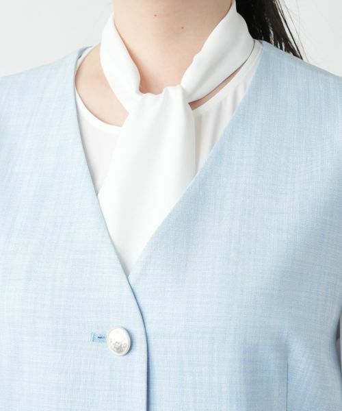 Leilian PLUS HOUSE / レリアンプラスハウス テーラードジャケット | Vネックベスト【ROCHAS Premiere】 | 詳細7