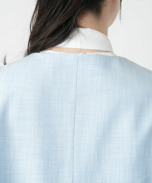 Leilian PLUS HOUSE / レリアンプラスハウス テーラードジャケット | Vネックベスト【ROCHAS Premiere】 | 詳細8