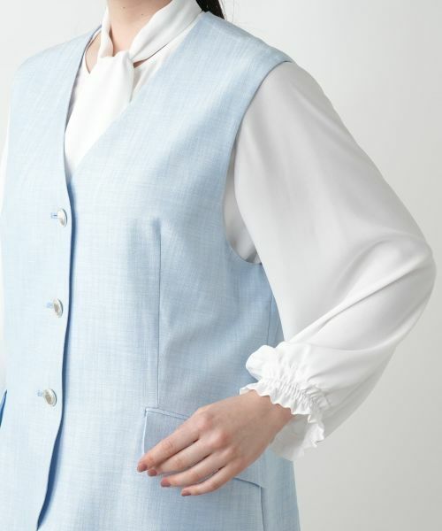 Leilian PLUS HOUSE / レリアンプラスハウス テーラードジャケット | Vネックベスト【ROCHAS Premiere】 | 詳細9