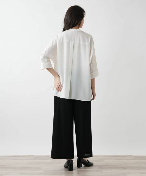 Leilian PLUS HOUSE / レリアンプラスハウス シャツ・ブラウス | 【店舗人気】バンドカラーブラウス【ROCHAS Premiere】 | 詳細3