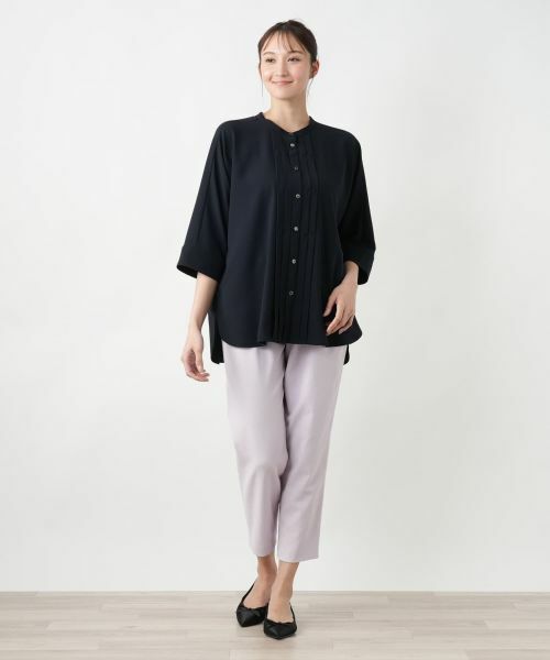 Leilian PLUS HOUSE / レリアンプラスハウス シャツ・ブラウス | 【店舗人気】バンドカラーブラウス【ROCHAS Premiere】 | 詳細4