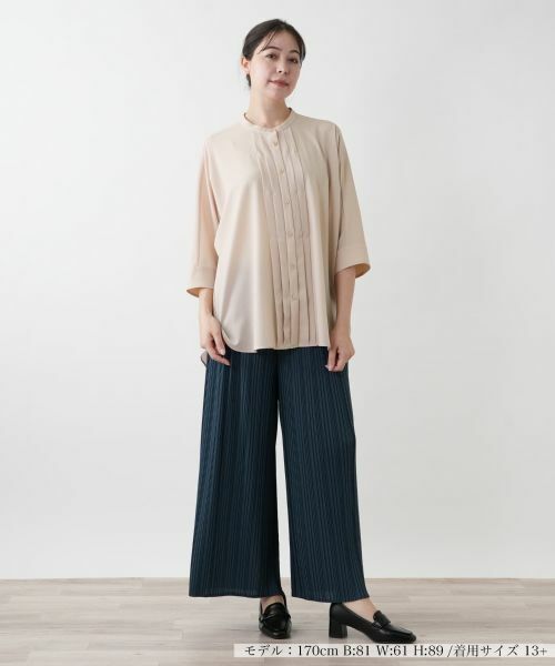 Leilian PLUS HOUSE / レリアンプラスハウス シャツ・ブラウス | 【店舗人気】バンドカラーブラウス【ROCHAS Premiere】 | 詳細7