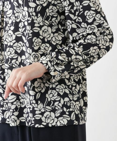 Leilian PLUS HOUSE / レリアンプラスハウス シャツ・ブラウス | 【店舗人気】プリントタックブラウス【ROCHAS Premiere】 | 詳細10