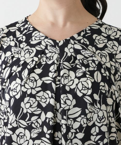 Leilian PLUS HOUSE / レリアンプラスハウス シャツ・ブラウス | 【店舗人気】プリントタックブラウス【ROCHAS Premiere】 | 詳細7