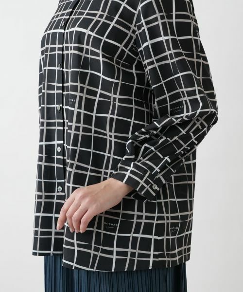 Leilian PLUS HOUSE / レリアンプラスハウス シャツ・ブラウス | 【店舗人気】チェックバンドカラーブラウス【ROCHAS Premiere】【RATTI】 | 詳細10