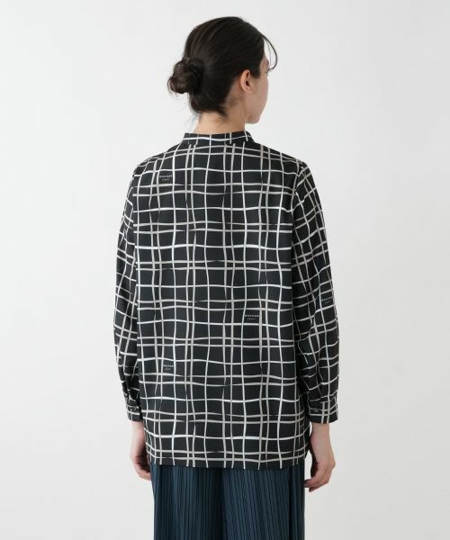 Leilian PLUS HOUSE / レリアンプラスハウス シャツ・ブラウス | 【店舗人気】チェックバンドカラーブラウス【ROCHAS Premiere】【RATTI】 | 詳細6