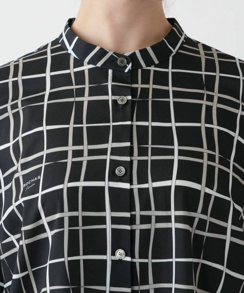 Leilian PLUS HOUSE / レリアンプラスハウス シャツ・ブラウス | 【店舗人気】チェックバンドカラーブラウス【ROCHAS Premiere】【RATTI】 | 詳細7