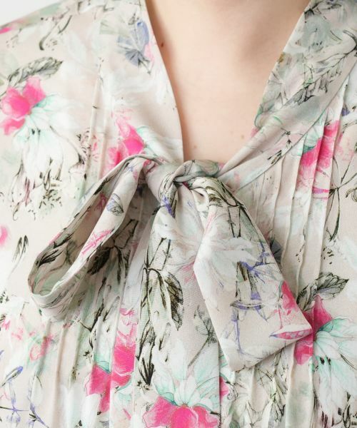Leilian PLUS HOUSE / レリアンプラスハウス シャツ・ブラウス | 【店舗人気】花柄ボウタイブラウス【ROCHAS Premiere】【ERICA】 | 詳細11